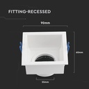 Foco LED V-TAC - Empotrable - GU10 - IP20 - Blanco-extra-3.webp