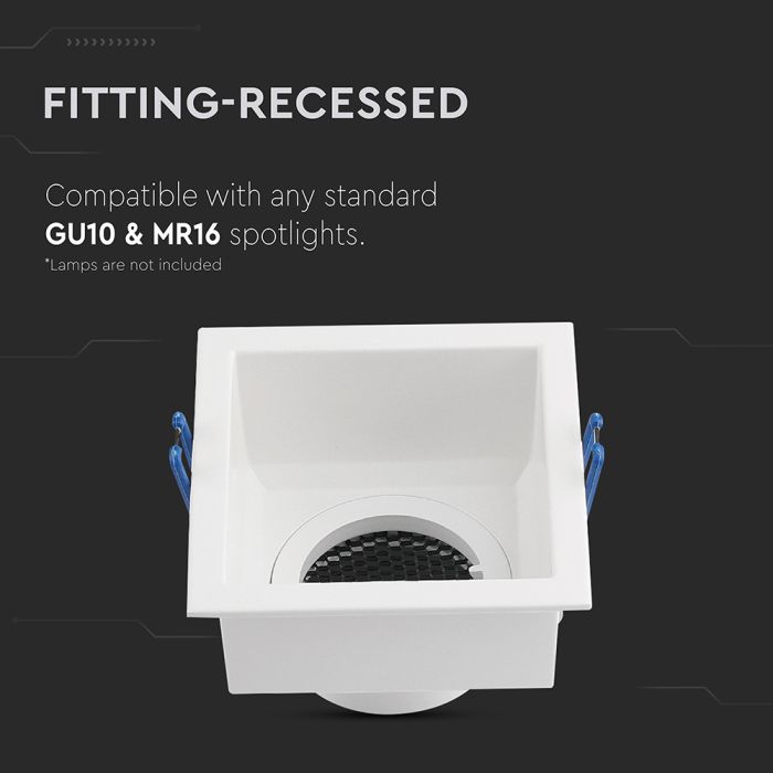 Foco LED V-TAC - Empotrable - GU10 - IP20 - Blanco-extra-4.webp