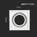 V-TAC LED Aro - Accesorios AR111 - IP20 - Blanco-extra-3.webp