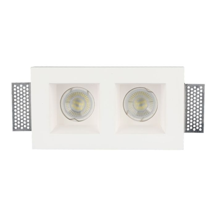 V-TAC LED Aro cuadrado - Empotrable - GU10 - IP20 - Blanco-extra-6.webp