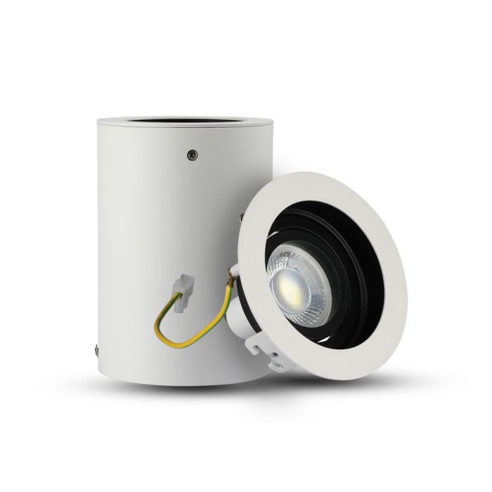 V-TAC LED Aro redondo - Accesorios de superficie - GU10 - IP20 - Blanco-extra-5.webp
