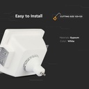 V-TAC LED Aro cuadrado - Empotrable - GU10 Frost Glass - IP20 - Blanco-extra-4.webp