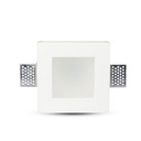 V-TAC LED Aro cuadrado - Empotrable - GU10 Frost Glass - IP20 - Blanco-extra-5.webp