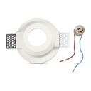 V-TAC LED Aro redondo - Empotrable - GU10 Frost Glass - IP20 - Blanco-extra-8.webp