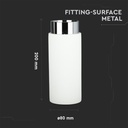 V-TAC LED Aro de yeso - Accesorios de Superficie - GU10 - IP20 - Blanco + Cromo-extra-3.webp