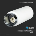 V-TAC LED Aro de yeso - Accesorios de Superficie - GU10 - IP20 - Blanco + Cromo-extra-4.webp