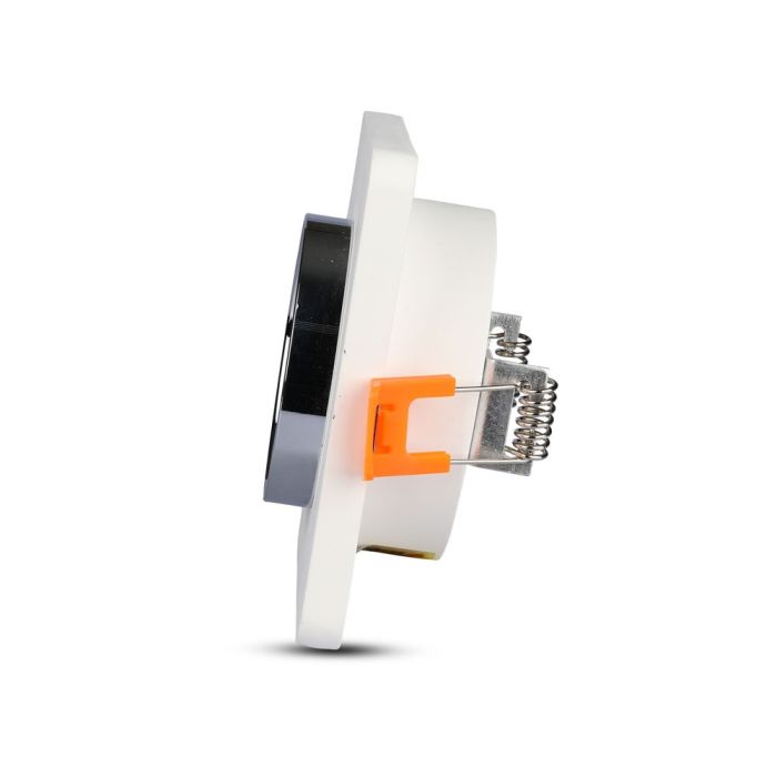 V-TAC LED Aro de yeso cuadrado - Empotrable - GU10 - IP20 - Blanco + Cromo-extra-6.webp