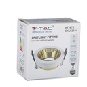V-TAC LED Aro redondo - Empotrable - GU10 - IP20 - Blanco + Dorado-extra-11.webp