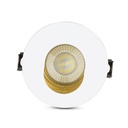 V-TAC LED Aro redondo - Empotrable - GU10 - IP20 - Blanco + Dorado-extra-6.webp