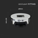 V-TAC LED Aro redondo - Empotrable - GU10 - IP20 - Blanco + Negro-extra-2.webp