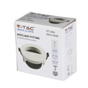 V-TAC LED Aro redondo  - Empotrable - GU10 - IP20 - Blanco + Negro-extra-10.webp