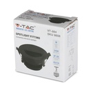 V-TAC LED Aro redondo - Empotrable - GU10 - IP20 - Negro + Negro-extra-10.webp
