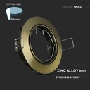 V-TAC LED Aro redondo  - Empotrable - GU10 - IP20 - Oro-extra-3.webp