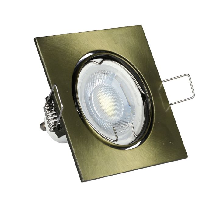V-TAC Aro cuadrado LED - Empotrable - GU10 - IP20 - Oro-extra-8.webp
