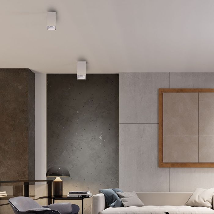 V-TAC Aro cuadrado LED - Accesorios de Superficie - GU10 - IP20 - Blanco + Blanco-extra-1.webp