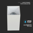 V-TAC Aro cuadrado LED - Accesorios de Superficie - GU10 - IP20 - Blanco + Blanco-extra-3.webp