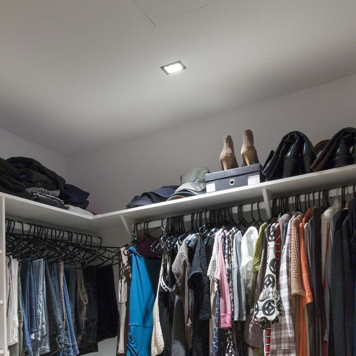 V-TAC Aro cuadrado LED - Empotrable - GU10 - IP20 - Negro + Negro-extra-1.webp