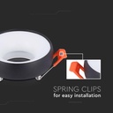 V-TAC LED Aro redondo  - Empotrables - GU10 - IP20 - Negro + Blanco-extra-4.webp