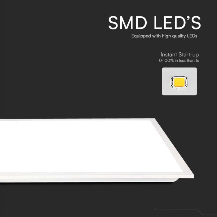 Paneles LED V-TAC - Alto Lumen 120 x 30 - 120lm/w - IP20 - 40 Vatios - 4800 Lúmenes - 6500 - Pack de 6-extra-4.webp