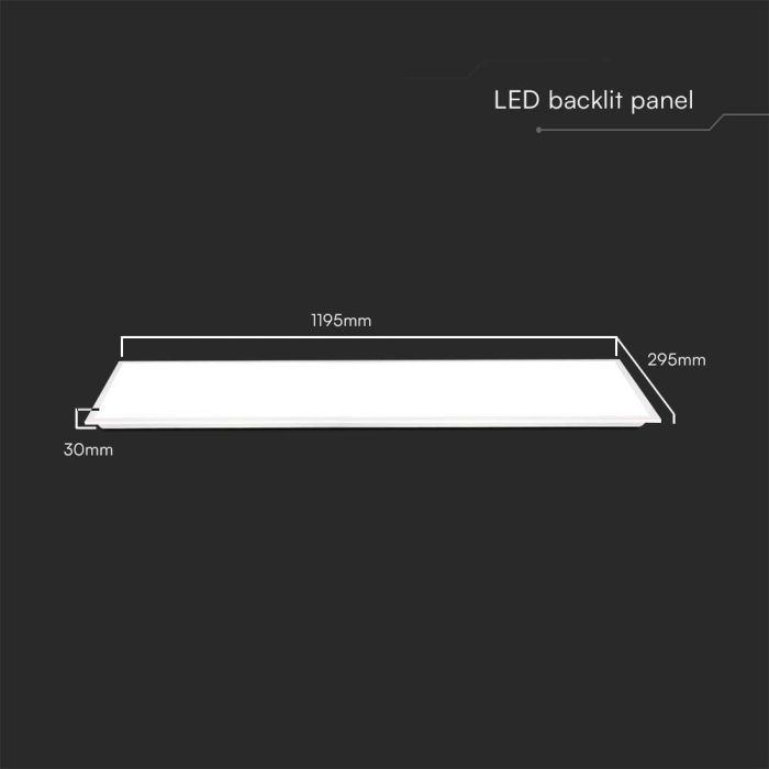 Paneles LED Alto Lumen - 120 x 30 - 120lm/w - IP20 - 40W- 4800 Lumens - 4000K  - Pack de 6-extra-3.webp