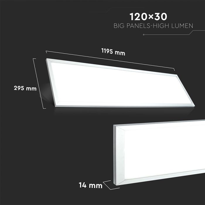 Paneles LED Alto Lumen - 120 x 30 - IP20 - 29W - 3960 Lúmenes - PKW - 6000K - Pack de 6-extra-4.webp