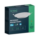 V-TAC LED Mini Panel - Samsung - Retroiluminado Empotrado - IP20 - Blanco - 18W- 1850 Lúmenes - 3000K-extra-6.webp