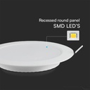 V-TAC LED Mini Panel - Samsung - Retroiluminado Empotrado - IP20 - Blanco - 18W- 1980 Lúmenes - 6500K-extra-4.webp