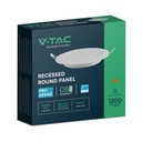 V-TAC LED Mini Panel - Samsung - Retroiluminado Empotrado - IP20 - Blanco - 12W - 1200 Lúmenes - 3000K-extra-6.webp