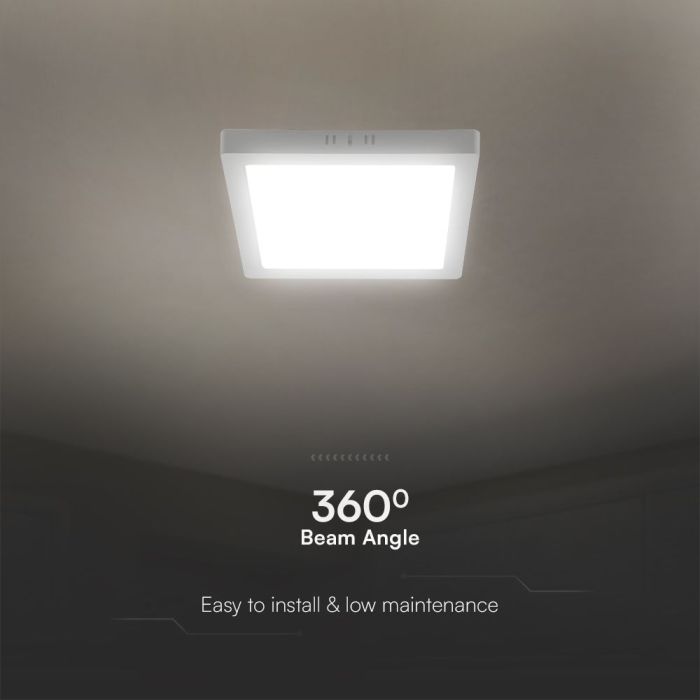 Mini panel LED V-TAC - Samsung - Superficie retroiluminada - IP20 - Blanco - 12W - 1200 Lúmenes - 3000K-extra-5.webp