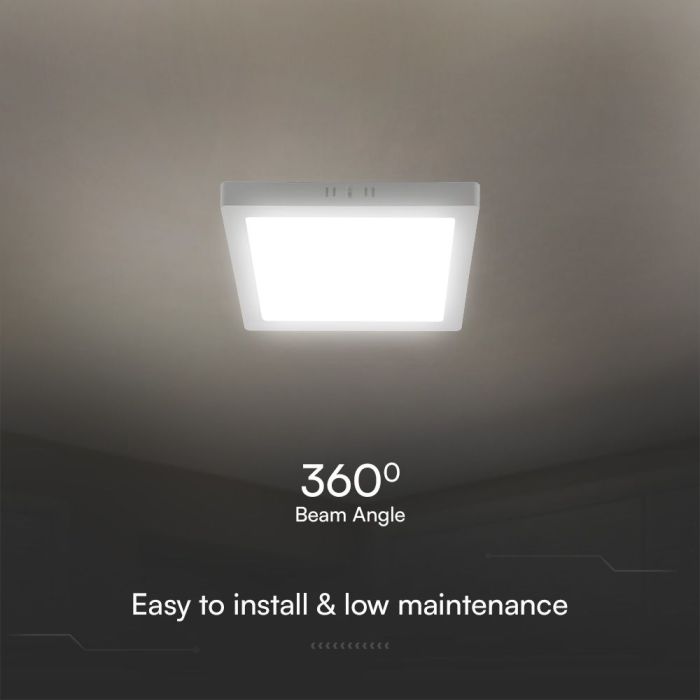 Mini panel LED V-TAC - Samsung - Superficie retroiluminada - IP20 - Blanco - 18W- 1850 Lúmenes - 3000K-extra-5.webp