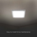 V-TAC LED Mini Panel Cuadrado - Superficie Delgada - IP20 - Cuerpo Blanco - 18W- 1850 Lumens - 3000K-extra-5.webp