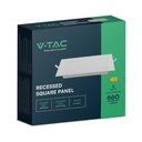 V-TAC LED Mini Panel - Retroiluminado Empotrado - IP20 - Cuerpo Blanco - 6W- 660 Lumens - 4000K-extra-6.webp