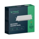 V-TAC LED Mini Panel - Retroiluminado Empotrado - IP20 - Cuerpo Blanco - 12W - 1200 Lumens - 6500K-extra-6.webp