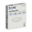 Mini panel LED redondo V-TAC - Serie Premium - IP20 - Blanco - 18W - 1400 Lúmenes - 6400K-extra-5.webp