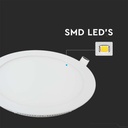 Mini panel LED redondo V-TAC - Serie Premium - IP20 - Blanco - 6W - 490 Lúmenes - 2700K-extra-1.webp