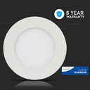 Mini panel LED redondo V-TAC - Samsung - Serie Premium - IP20 - Blanco - 24W - 2000 Lúmenes - 3000K-extra-1.webp