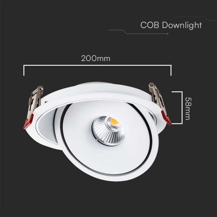 V-TAC LED Foco Ajustable - IP20 - 28W- 2500 Lumens - 3IN1-extra-3.webp