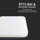 V-TAC LED Plafón cuadrado - Samsung - IP44 - Blanco - 18W- 1830 Lumens - 3000K-extra-4.webp