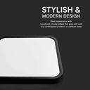 V-TAC LED Plafón cuadrado - Samsung - IP44 - Negro - 24W- 2500 Lumens - 6500K-extra-4.webp