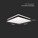 V-TAC Plafón de Diseño cuadrado - IP20 - Cuerpo Negro - 48W- 4480 Lumens - 4000K-extra-3.webp