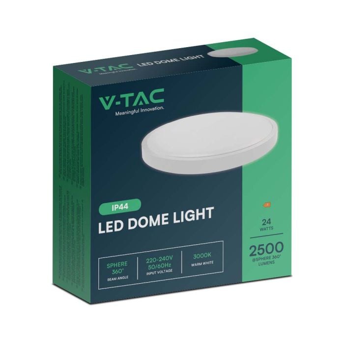 V-TAC LED Plafón redondo - IP44 - Blanco - 24W - 2400 Lumens - 4000K - 295MM-extra-7.webp