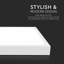 V-TAC LED Plafón cuadrado - Sensor Microondas - IP44 - Blanco - 24W - 2400 Lumens - 4000K - 295MM-extra-1.webp