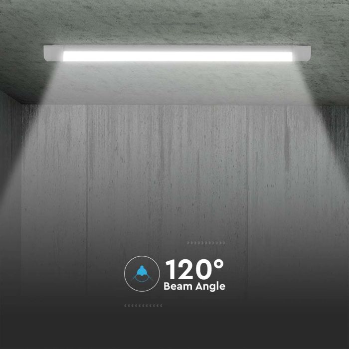 Regleta Prismática LED V-TAC - Samsung - 120lm/w - IP20 - Blanca - 40W - 4800 Lúmenes - 6500K - 120CM-extra-7.webp