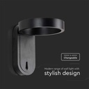 Aplique LED Giratorio V-TAC - IP20 - Cuerpo Blanco - 5W- 600 Lumens - 3000K + 4000K-extra-4.webp