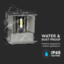 V-TAC Aplique LED Cuadrado - Bridgelux - IP65 Estanco - Gris - 5W - 700 Lumens - 3000K - Pack de 6-extra-5.webp