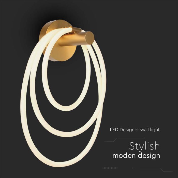 V-TAC Aplique de diseño - IP20 - Oro - 37W- 3940 Lumens - 3000K-extra-4.webp