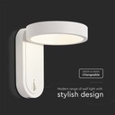 Aplique LED Giratorio V-TAC - IP20 - Cuerpo Blanco - 5W- 600 Lumens - 3000K + 4000K-extra-4.webp