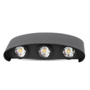 Aplique LED Semi Ovalado V-TAC - Bridgelux - Negro - IP54 - 6W - 540 Lumens - 3000K-extra-3.webp