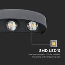 Aplique LED Semi Ovalado V-TAC - Bridgelux - Negro - IP65 Estanco - 5W - 630 Lumens - 3000K-extra-1.webp