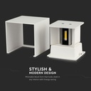 V-TAC LED Aplique Cuadrado - Bridgelux - IP65 Estanco - Blanco - 11W - 1360 Lumens - 3000K-extra-7.webp